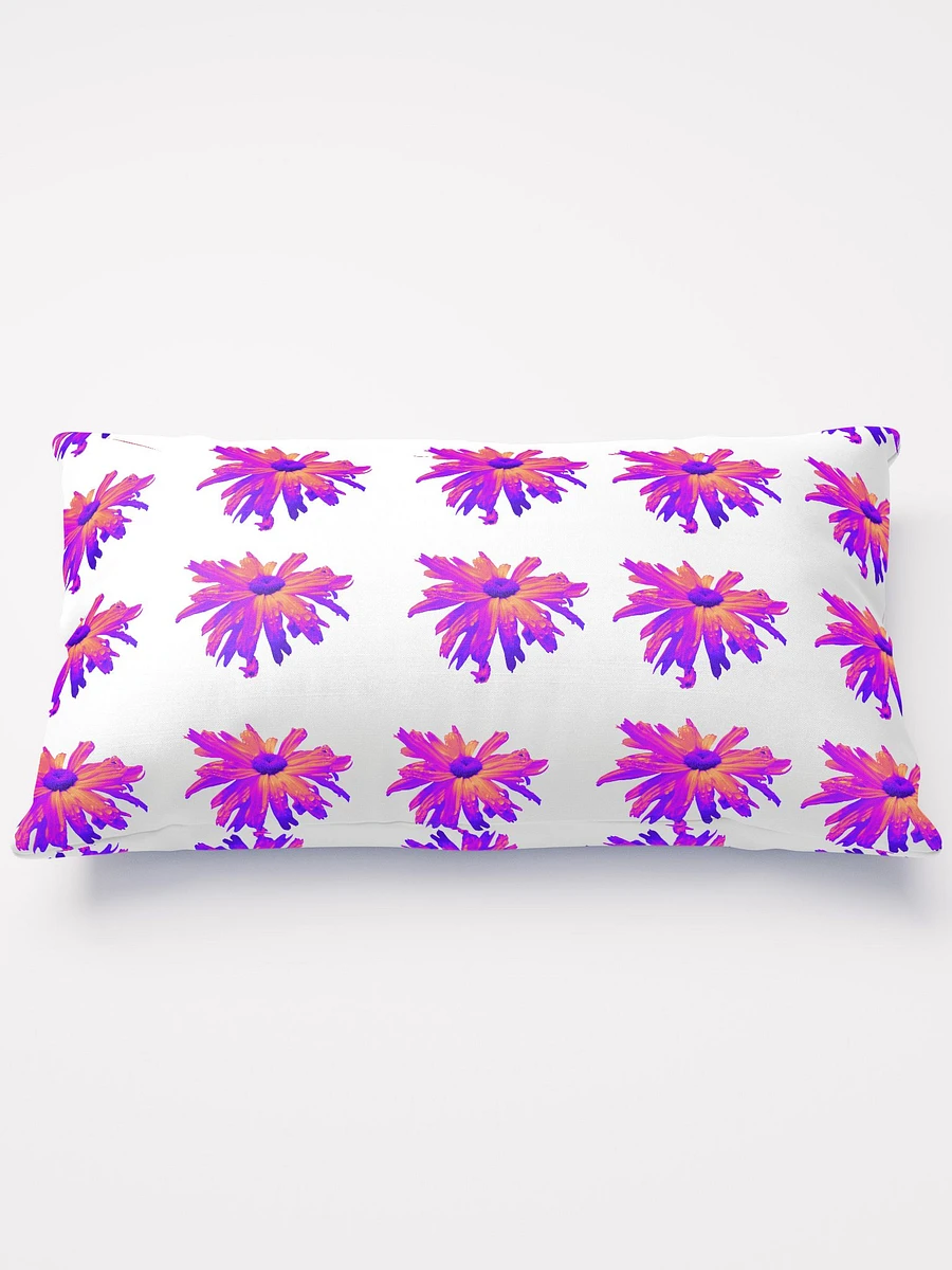 Abstract Pink Floating Daisy Flower Repeating Pattern Design Throw Pillow product image (2)