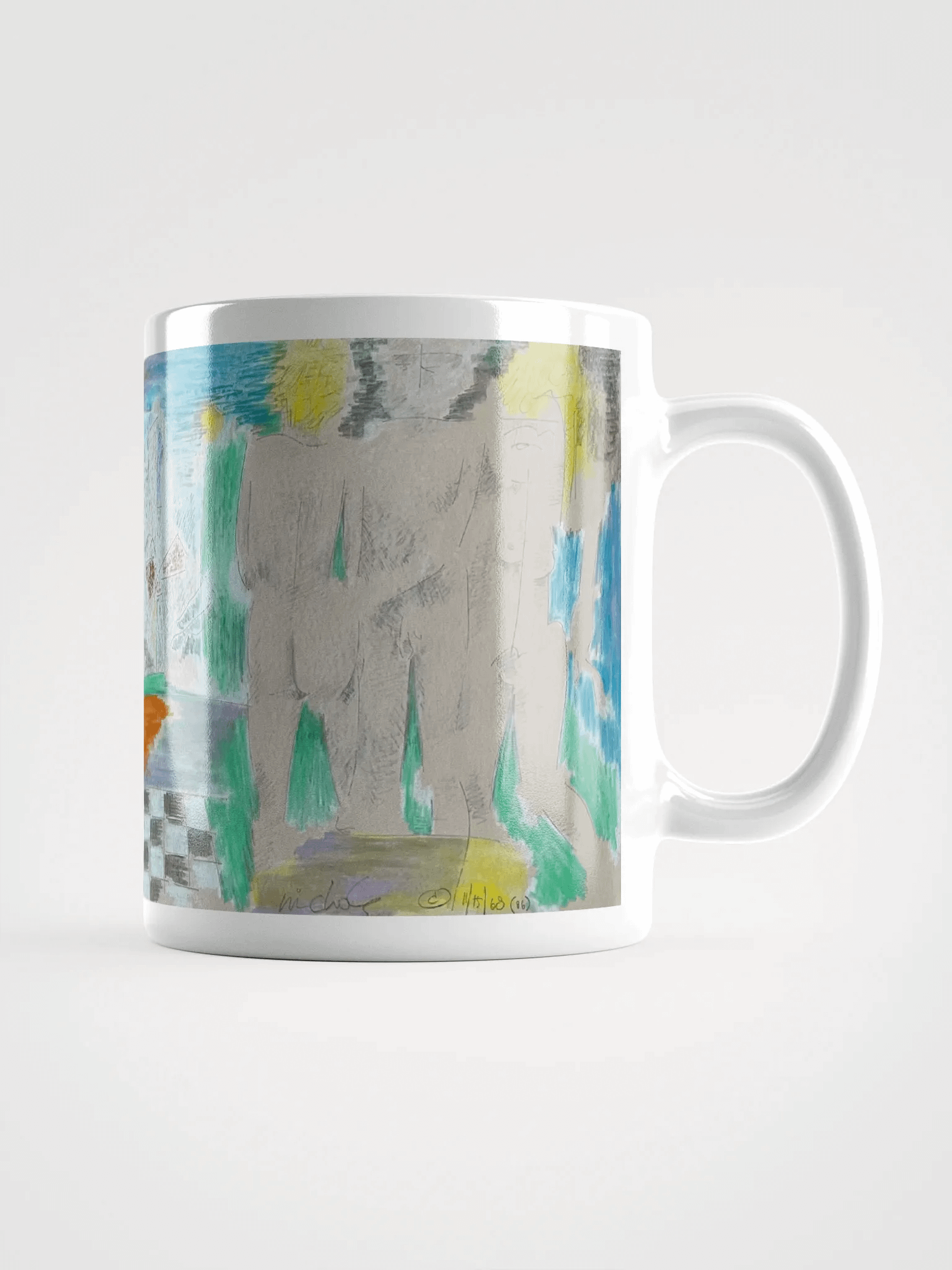 11-15-1986 print on White Glossy Mug product image (2)