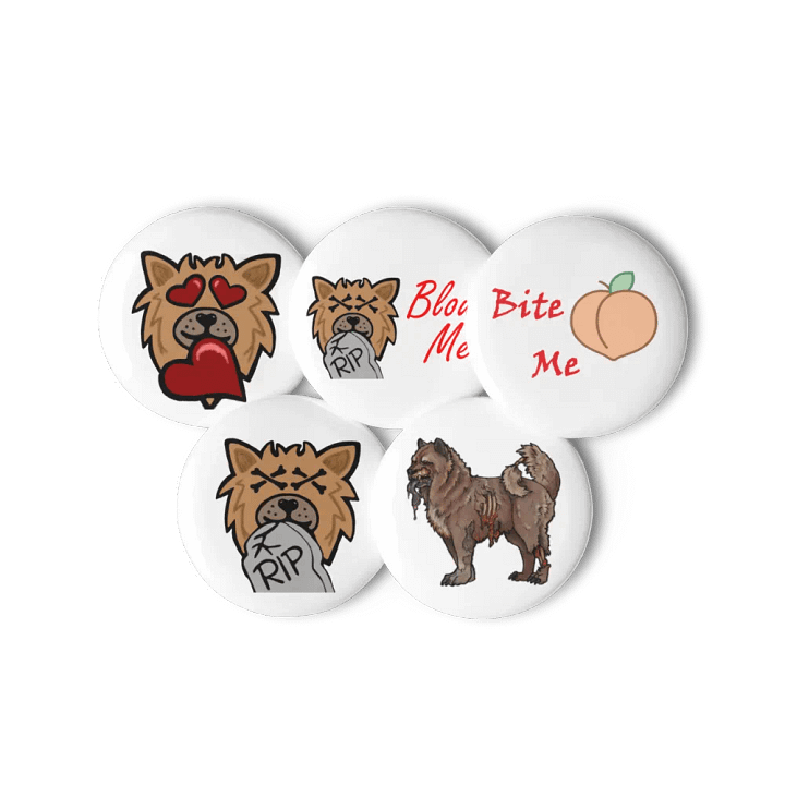 Zombiepupp Pins (Set of 5) product image (3)