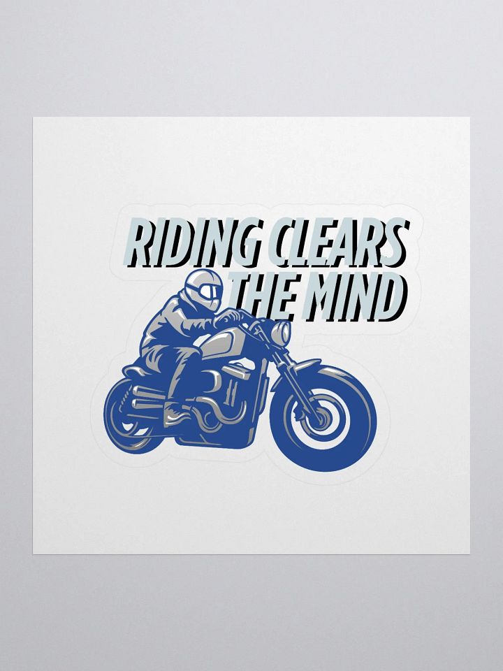 Ride Free Kiss Cut Stickers | Riding clears the mind. product image (1)