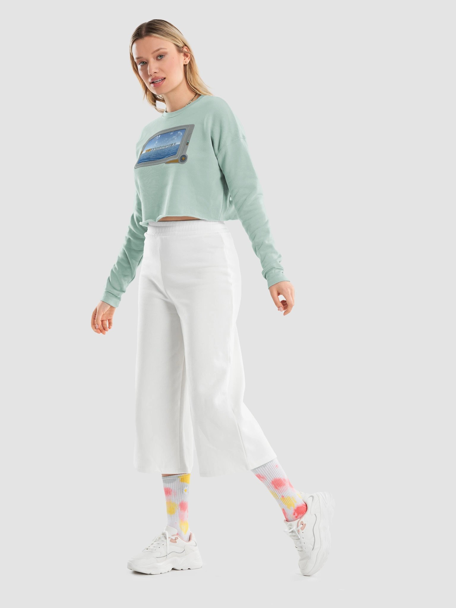 Dive In! - Bella+Canvas Women's Fleece Crop Sweatshirt product image (34)