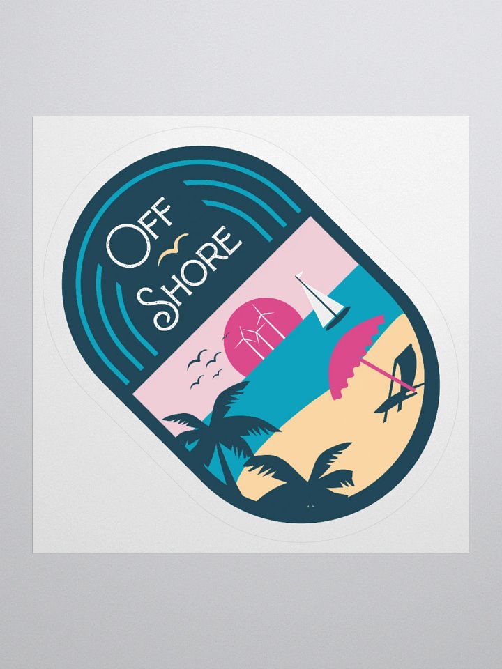 Offshore Vacay Sticker product image (1)