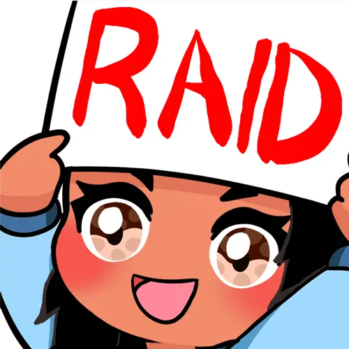 Raid Emote - Black Hair, Tan Skin, Brown Eyes product image (1)