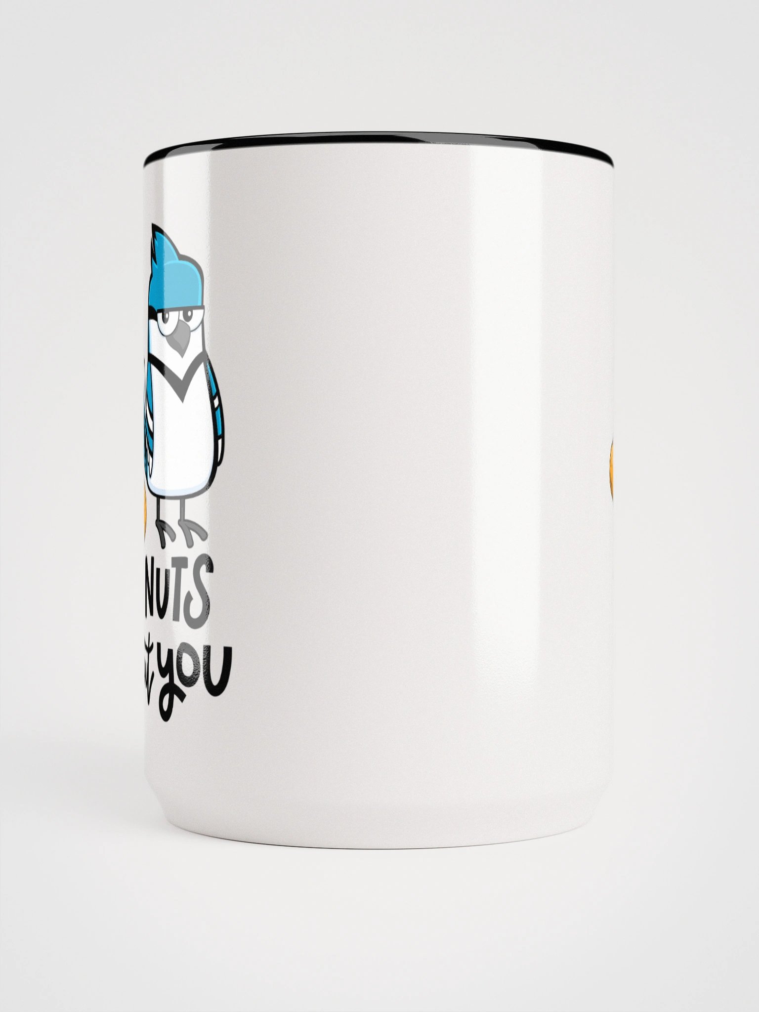 "Nuts About You" Blue Jay Bird Coffee / Tea Mug product image (5)