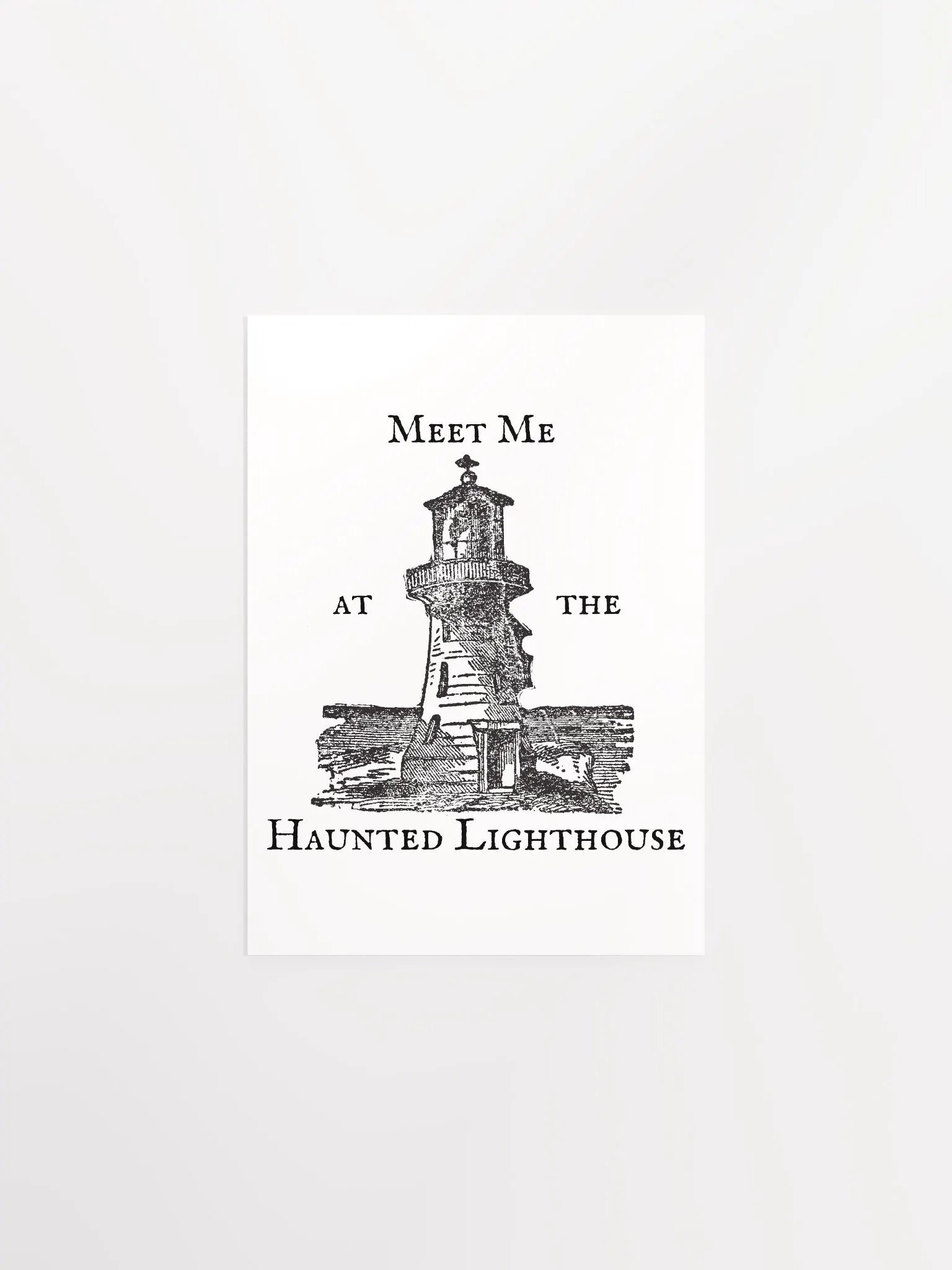 Haunted Lighthouse Vibrant Matte Paper Poster product image (8)