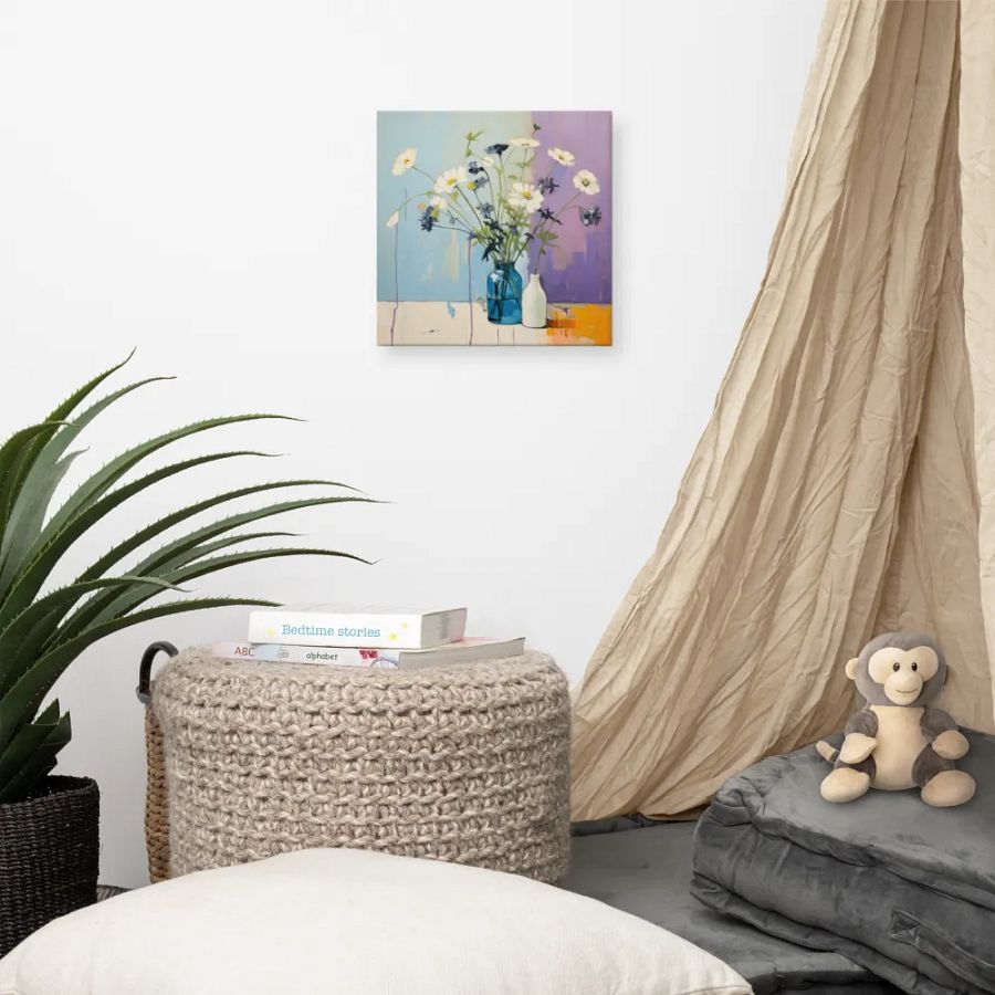 Art2401-60 Vase Flowers Still Life - Canvas Print - sm product image (4)