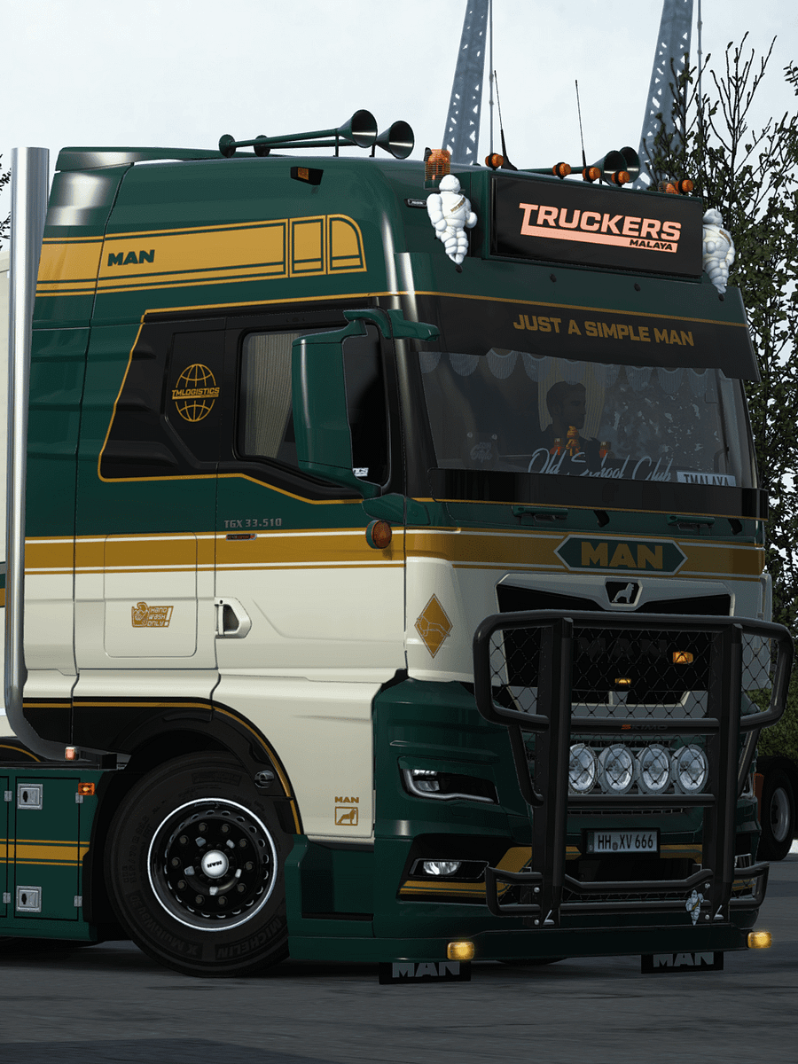 ETS2 - MAN TGX 2020 GN, GM, GX + Multicolor Skin (Gloss & matte color) for SCS & New RIGID & Trailer by KAST product image (4)