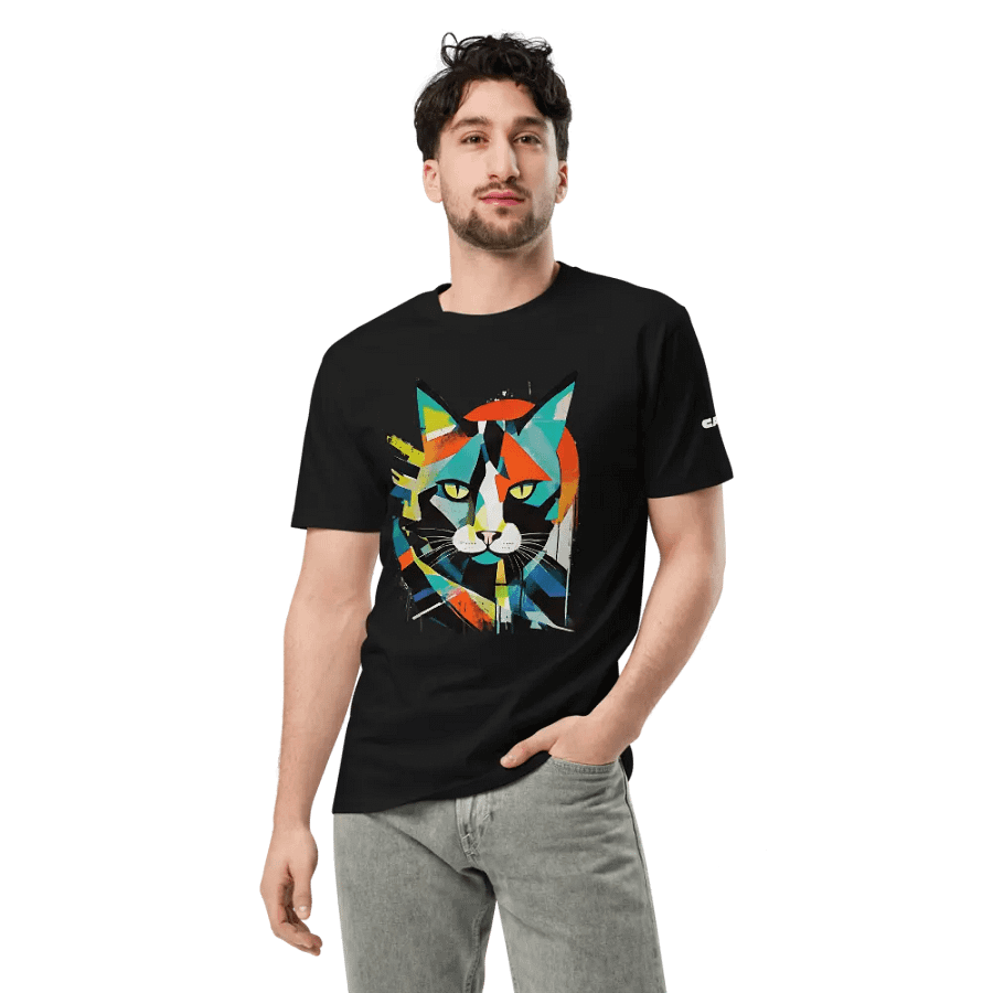 Cat Unisex T-Shirt – Vibrant & Artistic Feline Design 🎨🐱 product image (3)
