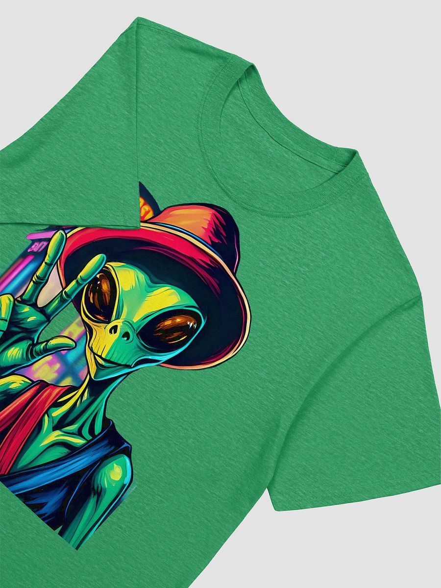 Neon Alien Peace Sign T-Shirt product image (3)