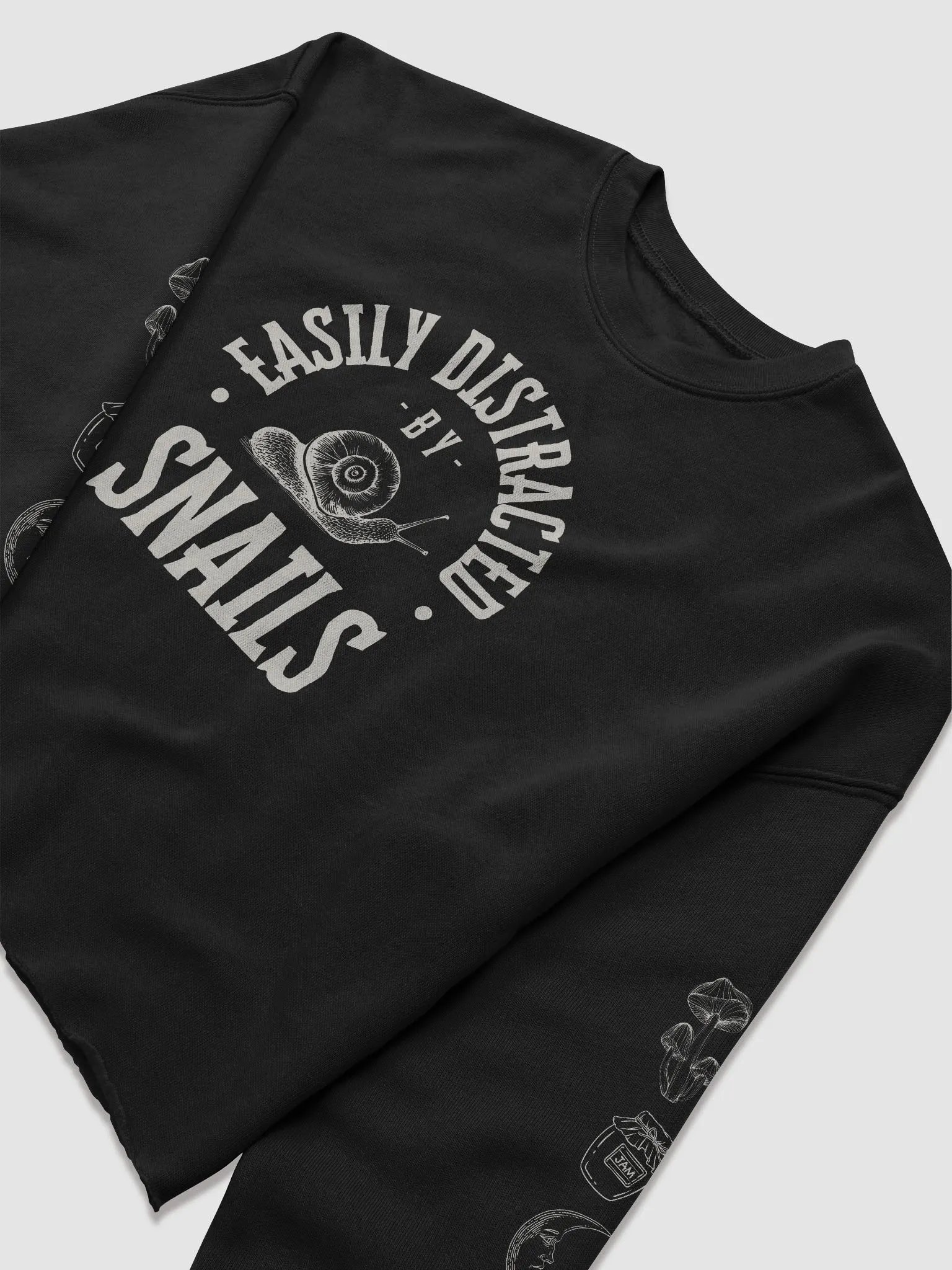 Easily Distracted by Snails - Fleece Cropped Sweatshirt product image (10)