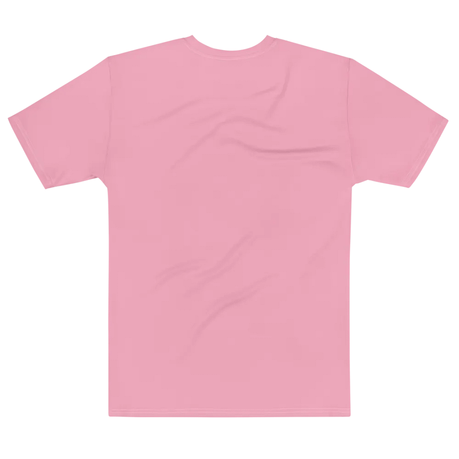 Plain Bubblegum Pink Soft Summer Men's Crewneck Polyester Heavyweight Premium T-Shirt by Treasure Pie product image (7)