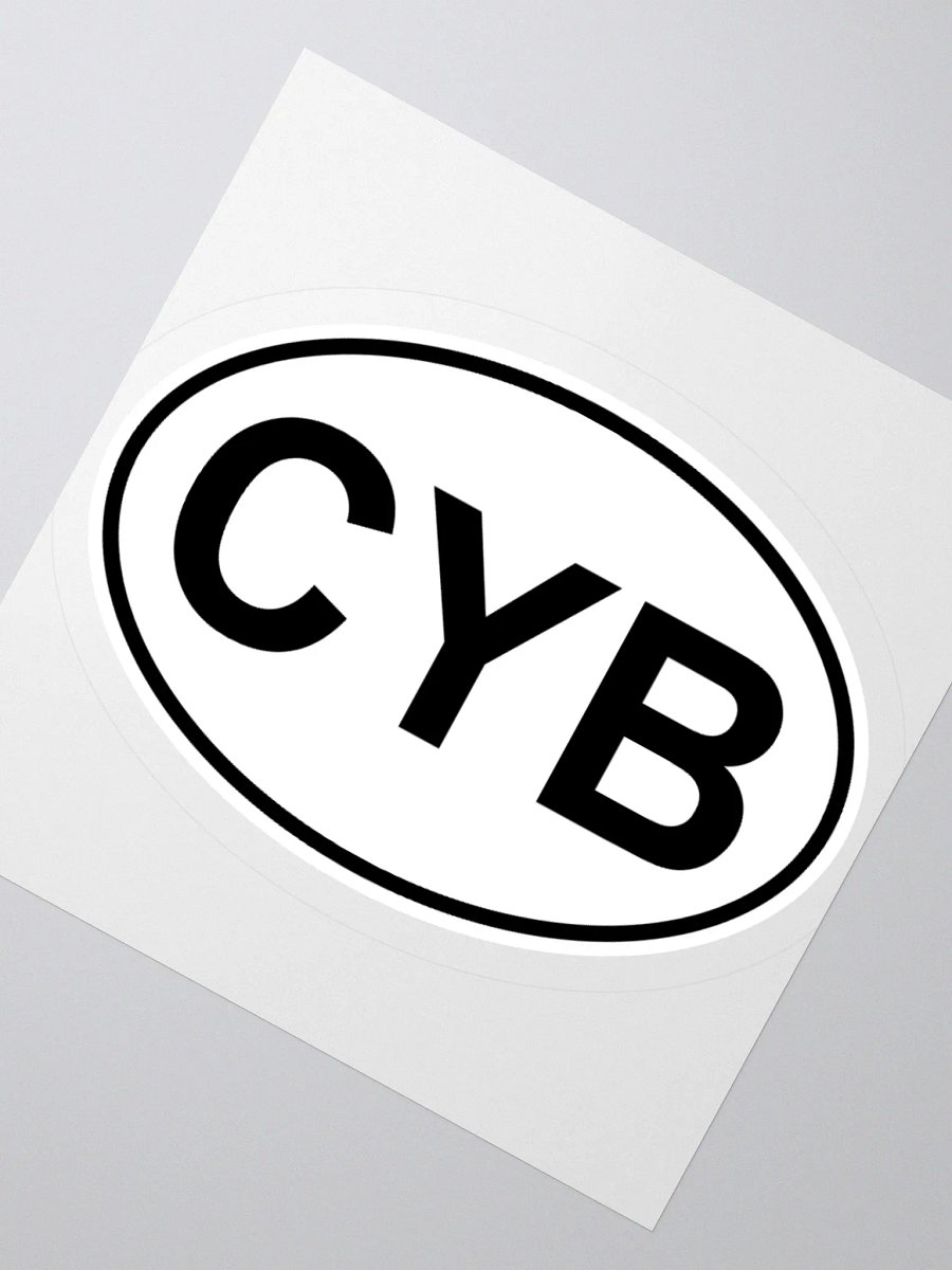 CYB Oval Sticker product image (2)