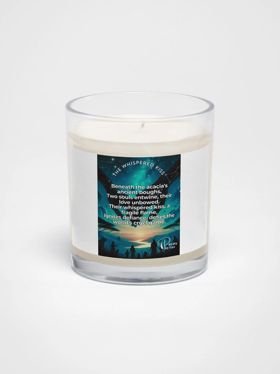 The Whispered Kiss Poetry Candle. Africa Pride 2024. LGBTQ Gay Pride product image (1)