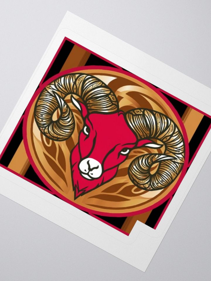 Aries Ram Framed Sticker product image (6)