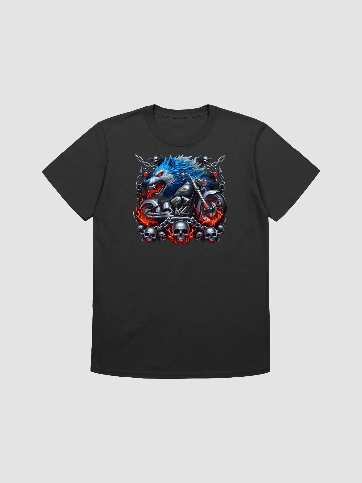 Wolf Rider Biker T-Shirt #37 product image (1)
