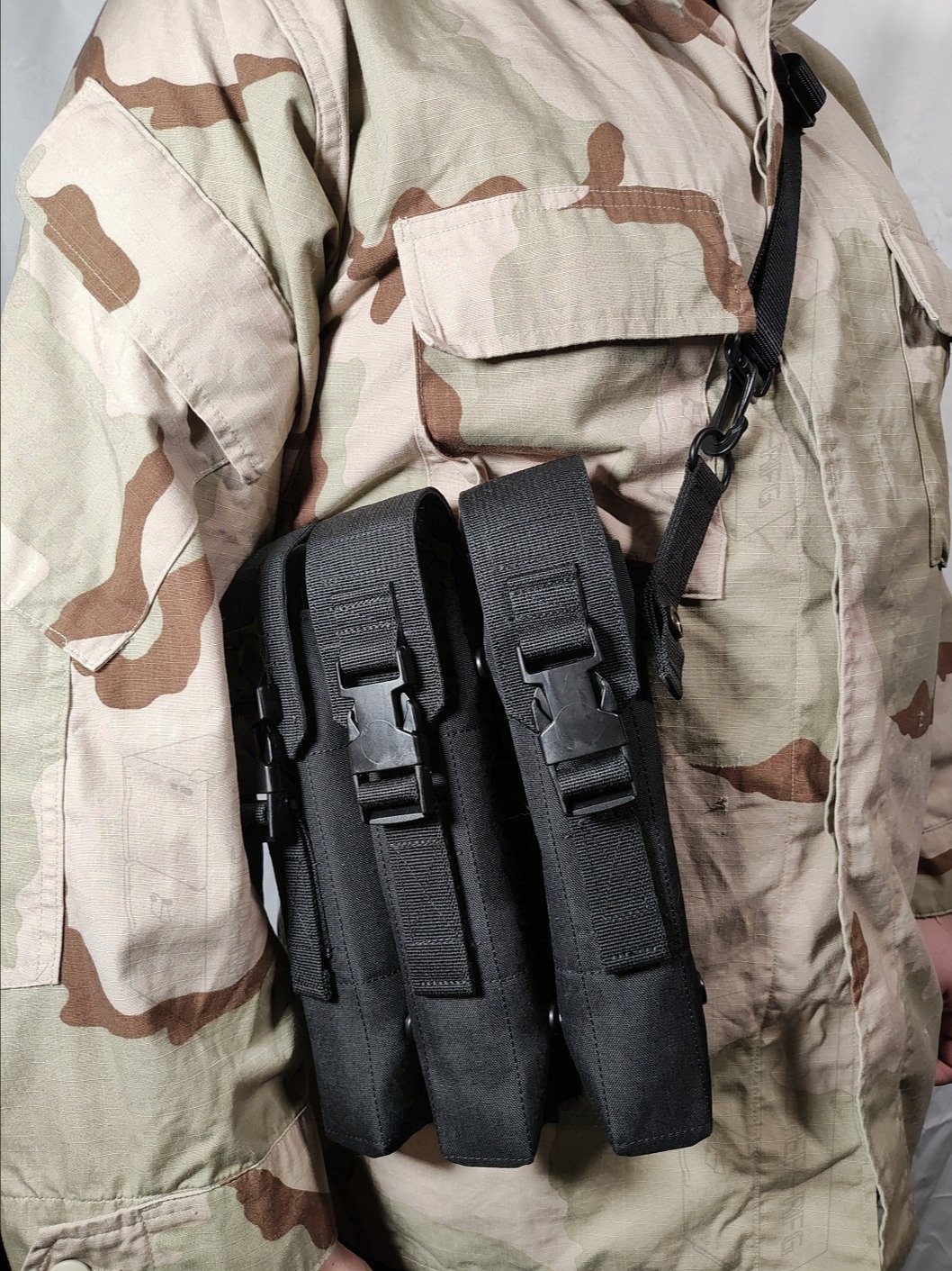 *Made to order* P90 Triple Pouch, Black product image (1)