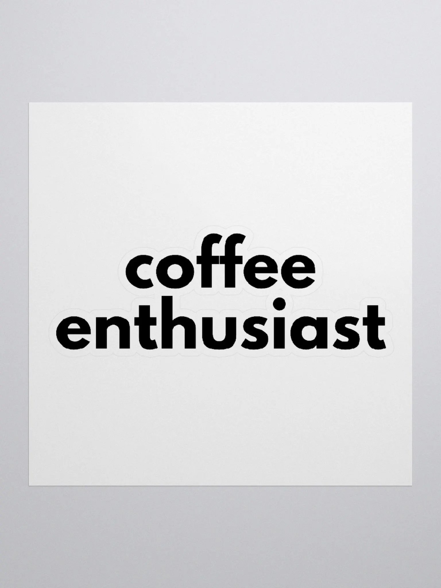 coffee enthusiast | sticker product image (1)