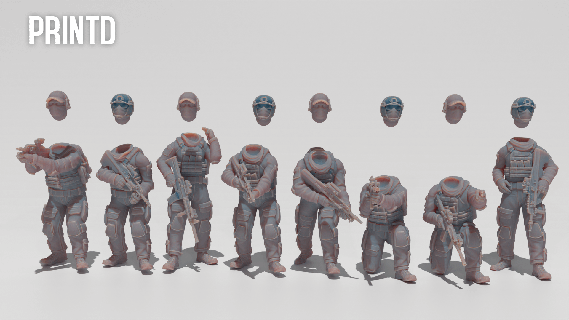 Australian Special Forces Team - Modern Warfare Wargame Hobby Resin Scale Models product image (2)