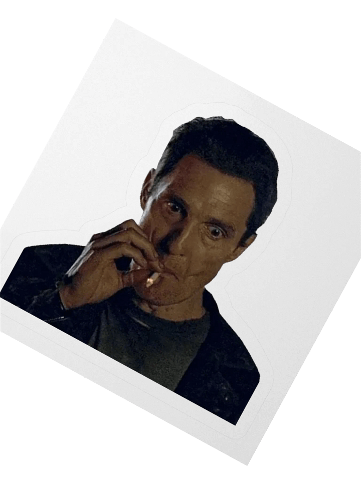 Smoker Meme Kiss Cut Stickers product image (4)
