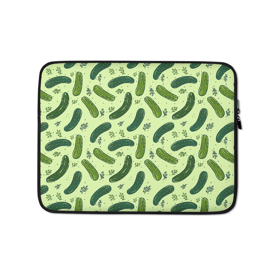 Dill Pickles Pattern Laptop Sleeve product image (1)