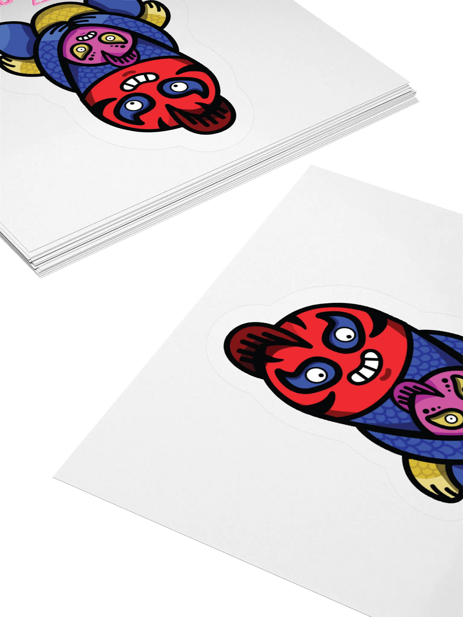 Pez Luchador - Sticker (Kiss Cut) product image (4)