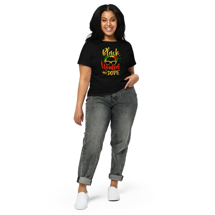 Black Women Are Dope - Black heritage and culture High-Waisted Tee product image (2)