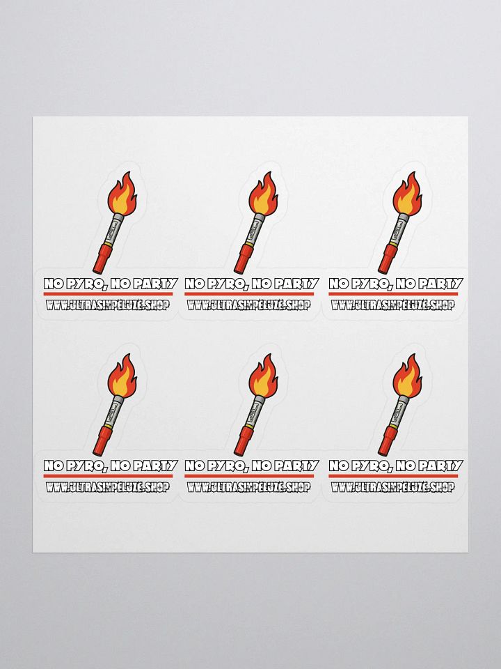 Pachet 6 stickere No Pyro No Party product image (1)