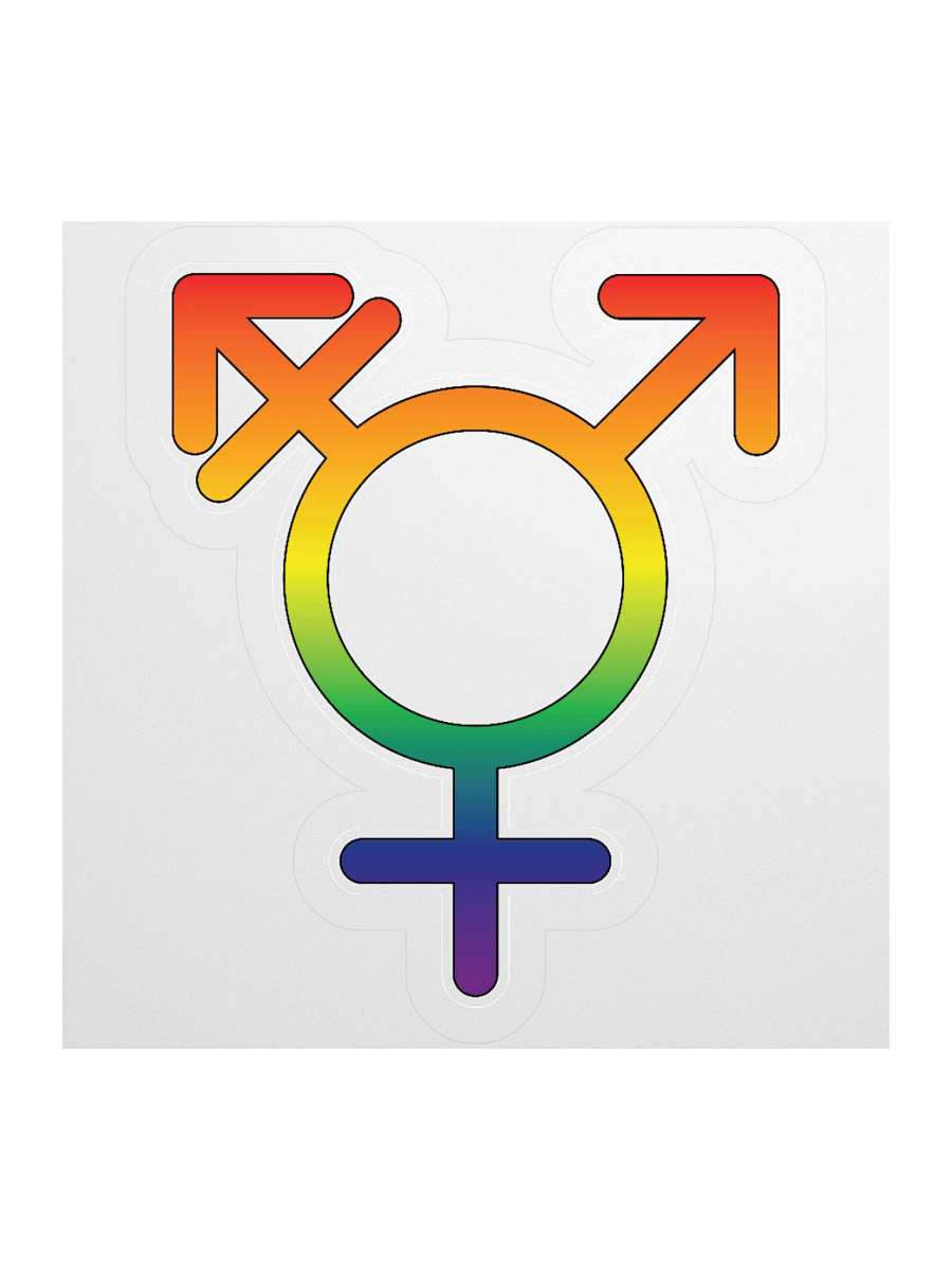 Rainbow Transgender Symbol Sticker product image (1)