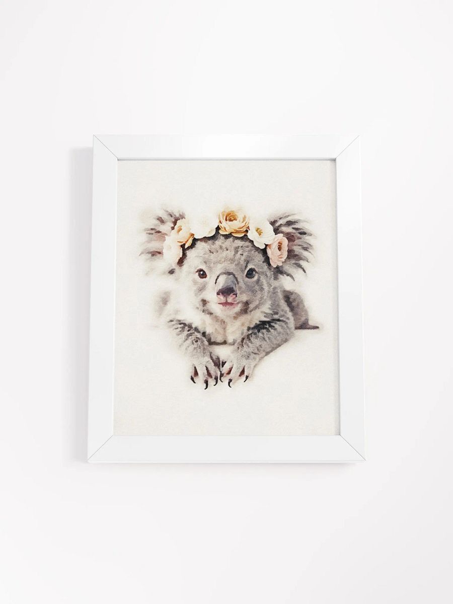 Royal Koala Floral Crown Poster product image (27)