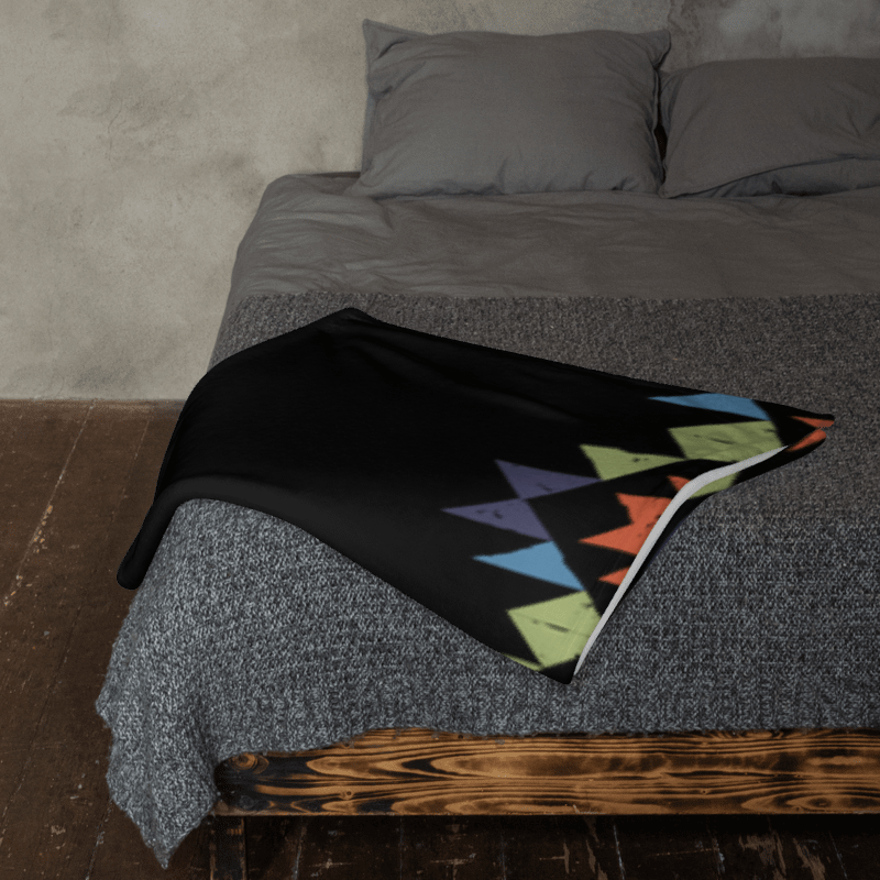Geometric Aztec Fusion Throw Blanket product image (3)
