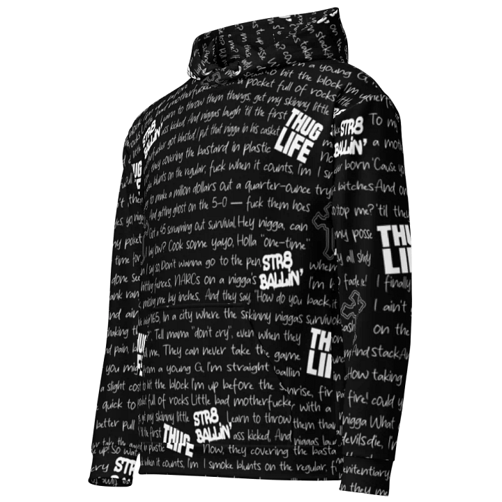 Str8 Ballin' - 2Pac - BLACK - Unisex Hoodie product image (1)