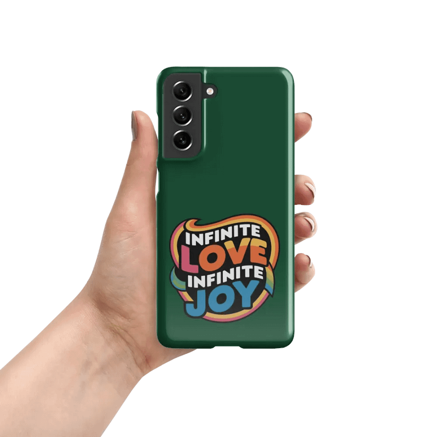 Infinite Love Infinite Joy Snap Case for Samsung (Green) product image (7)