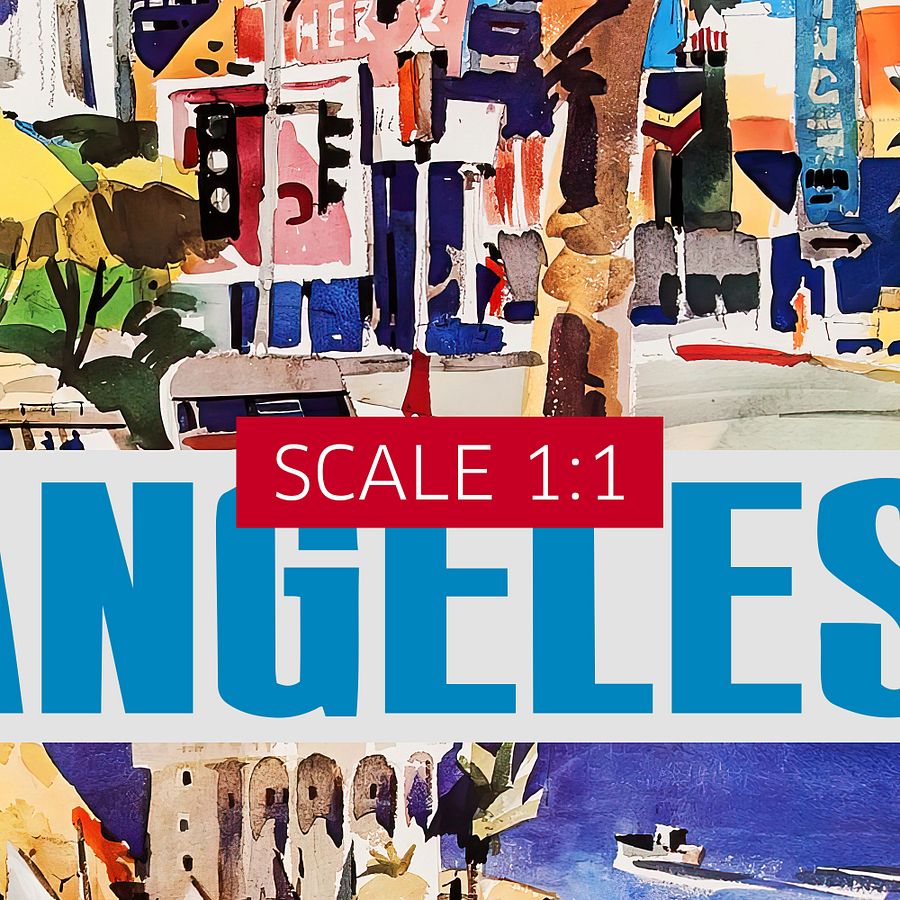 Los Angeles, USA, Hollywood, 1960s — retro vintage travel poster, retro travel art, retro travel wall art product image (4)