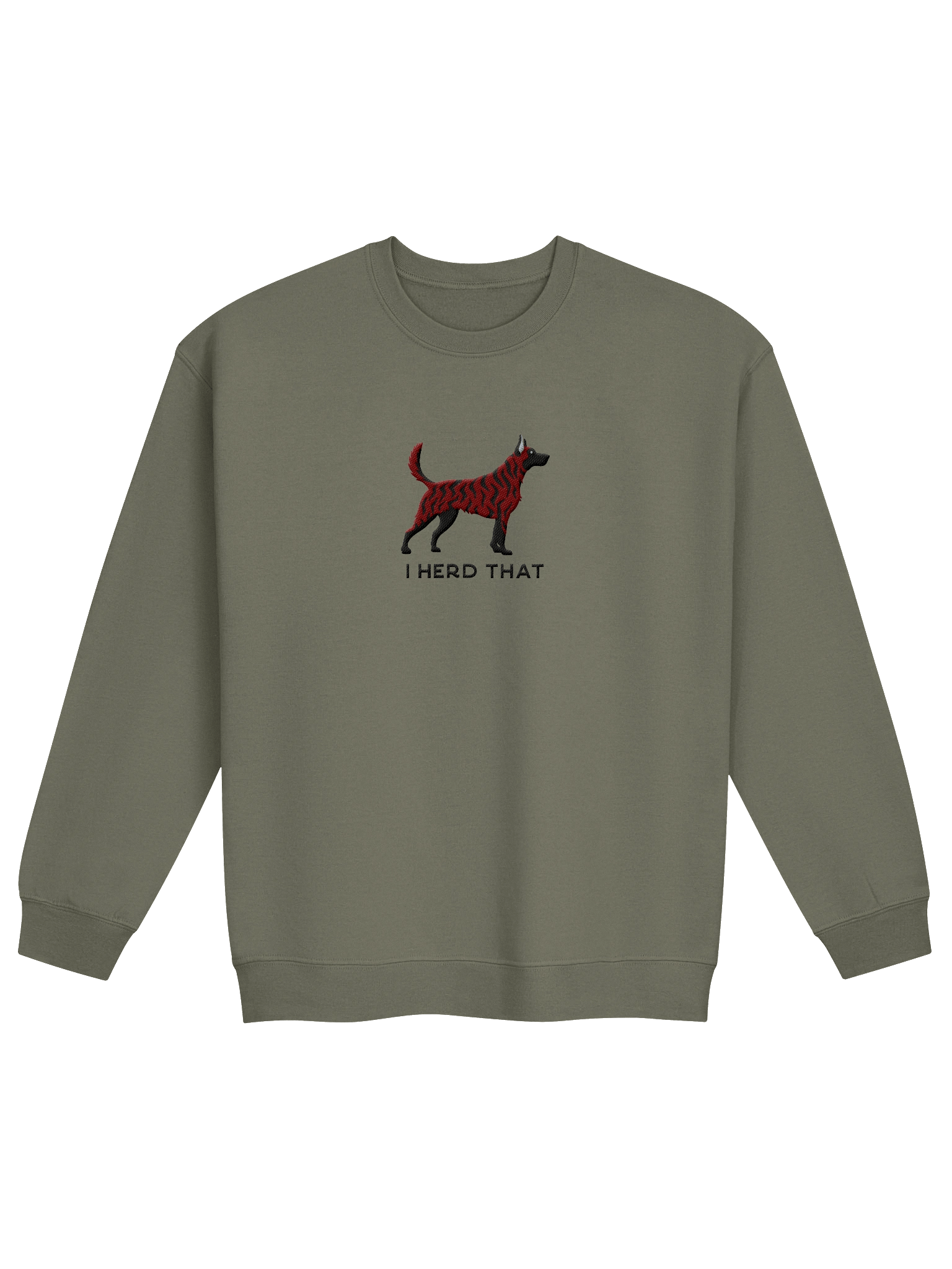 I Herd That Sweatshirt (Embroidered) of a Dutch Shepherd(Brindle) product image (1)