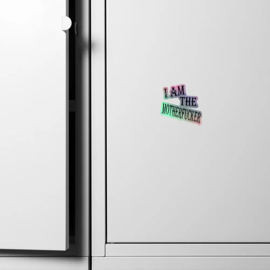 I Am The Motherfucker Holographic Sticker product image (6)