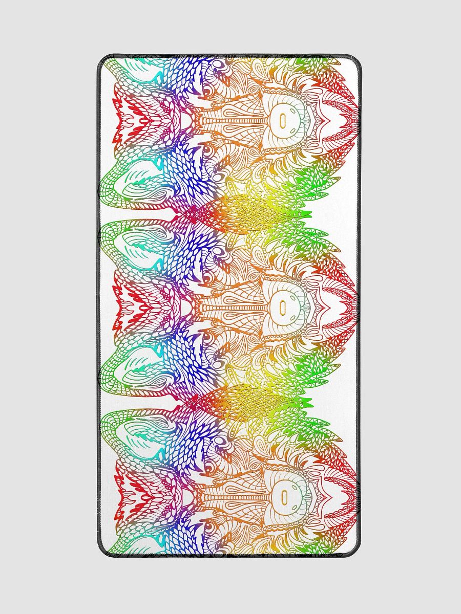 Psychedelic Wolfs Symmetry Desk Mat product image (3)