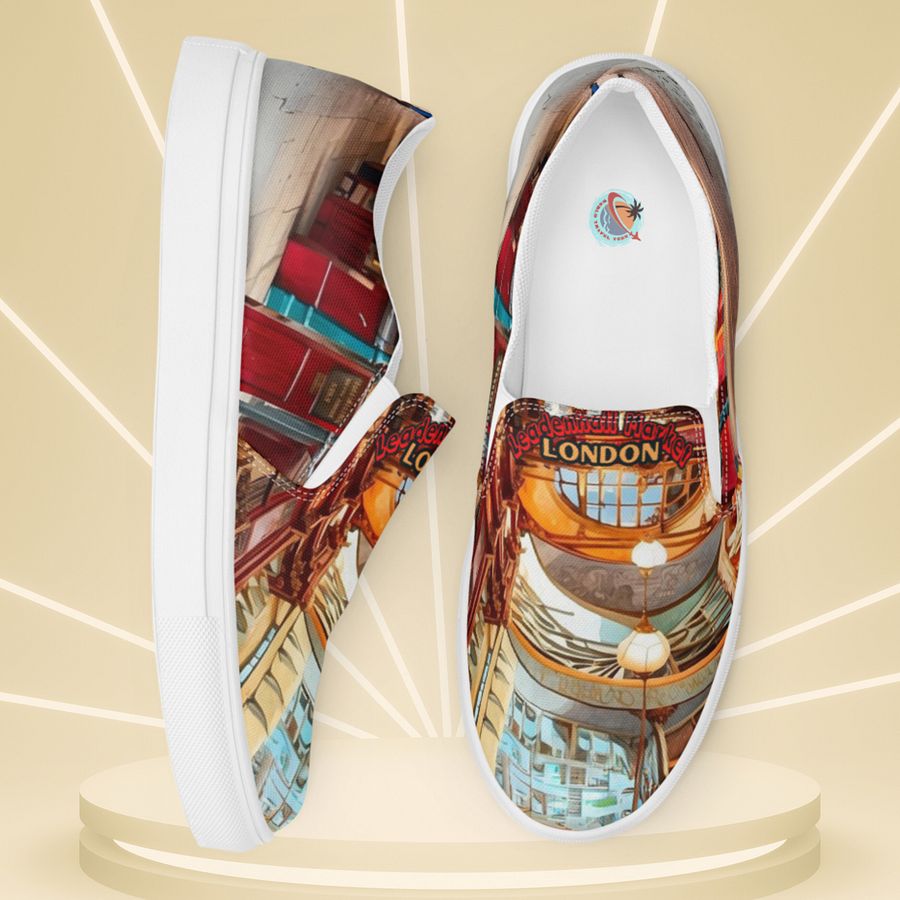 Leadenhall Market London All Over Print Slip On Shoes product image (7)