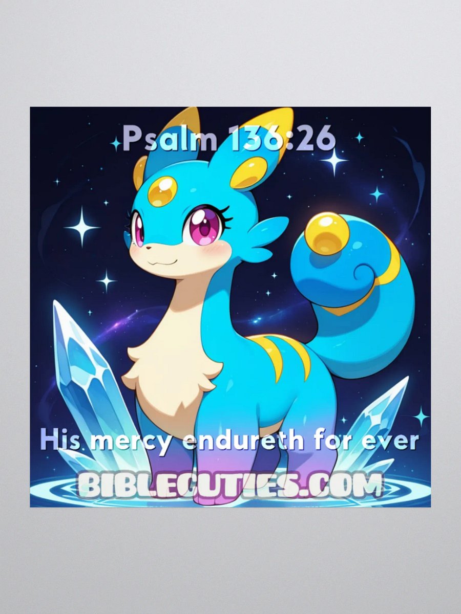 Bible Cuties Tina - His mercy endureth forever Sticker product image (1)