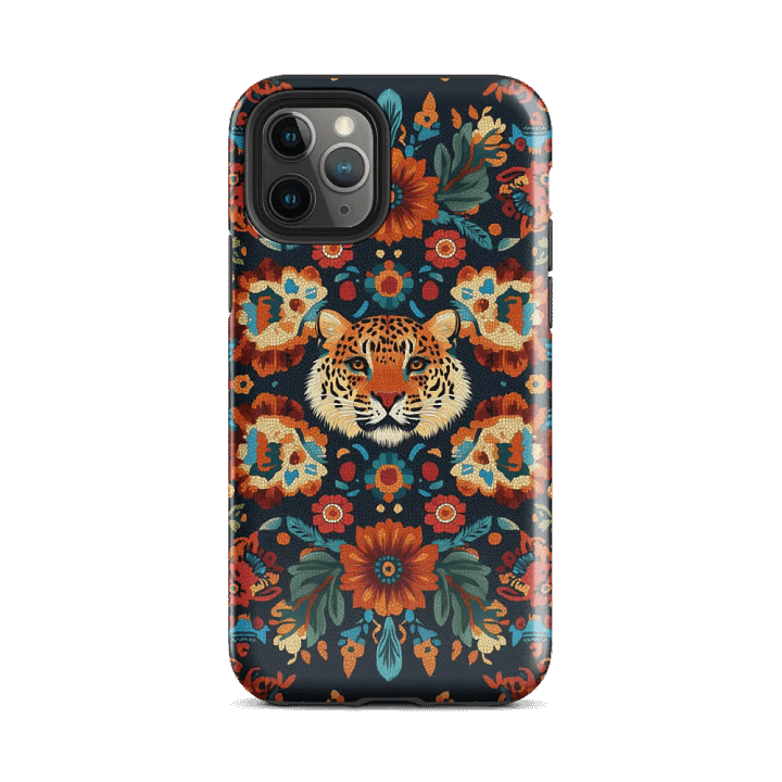 Leopard Floral - Tough Phone Case product image (2)