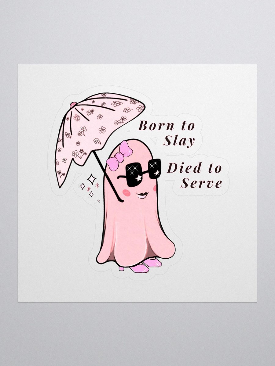 Born to Slay Ghost Sticker product image (1)