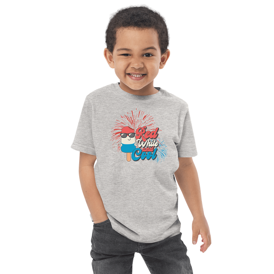 Red, White & Cool Toddler Boy Tee product image (10)