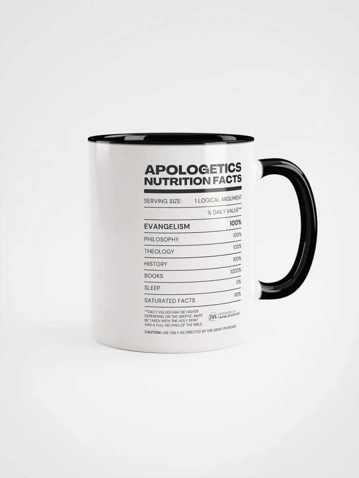 Apologetics Nutrition Facts Mug product image (1)
