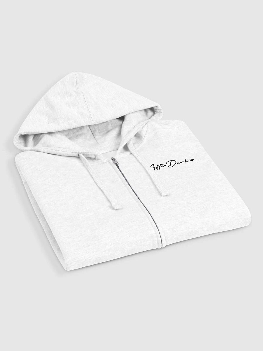 AfterDark White Zip Up Hoodie product image (4)