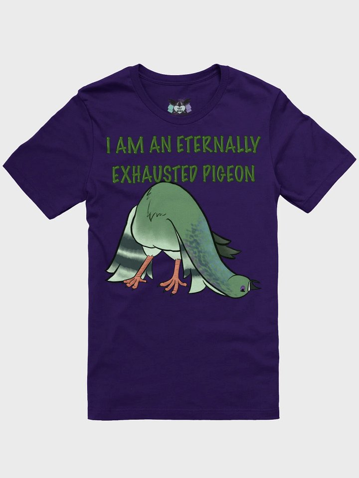 Eternally Exhausted Pigeon Tee product image (2)