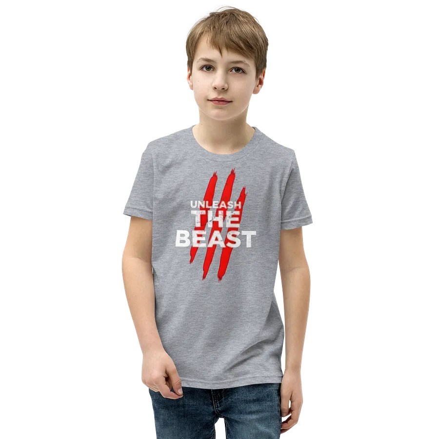 Kids Youth Short Sleeve T-Shirt Unleash Beast Graphic product image (1)