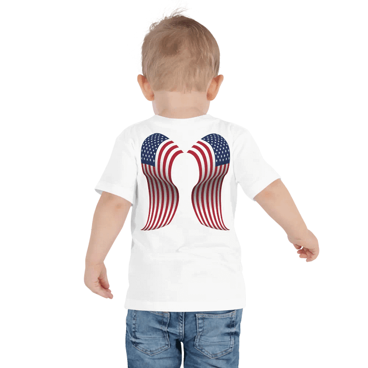Stars & Stripes Angel Wings Toddler Tee product image (1)