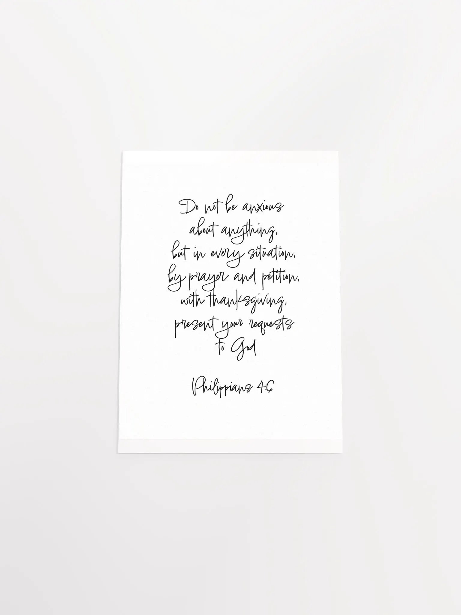 Do Not Be Anxious About Anything - Print product image (4)