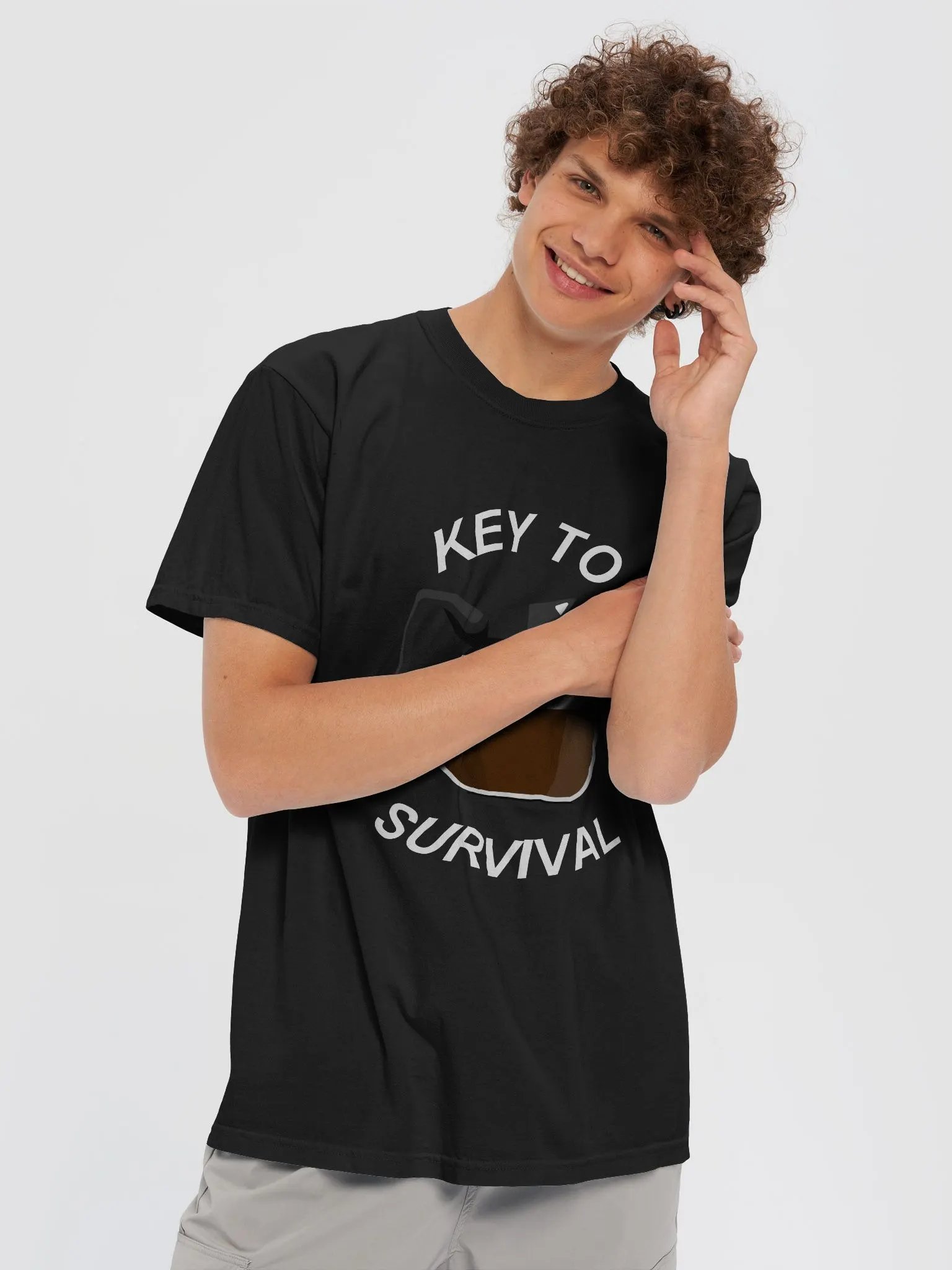 KEY TO SURVIVAL T-SHIRT (WHITE) product image (5)