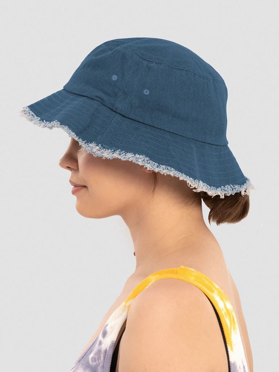 Interconnected Traditional Genders Symbolic Denim Bucket Hat product image (4)
