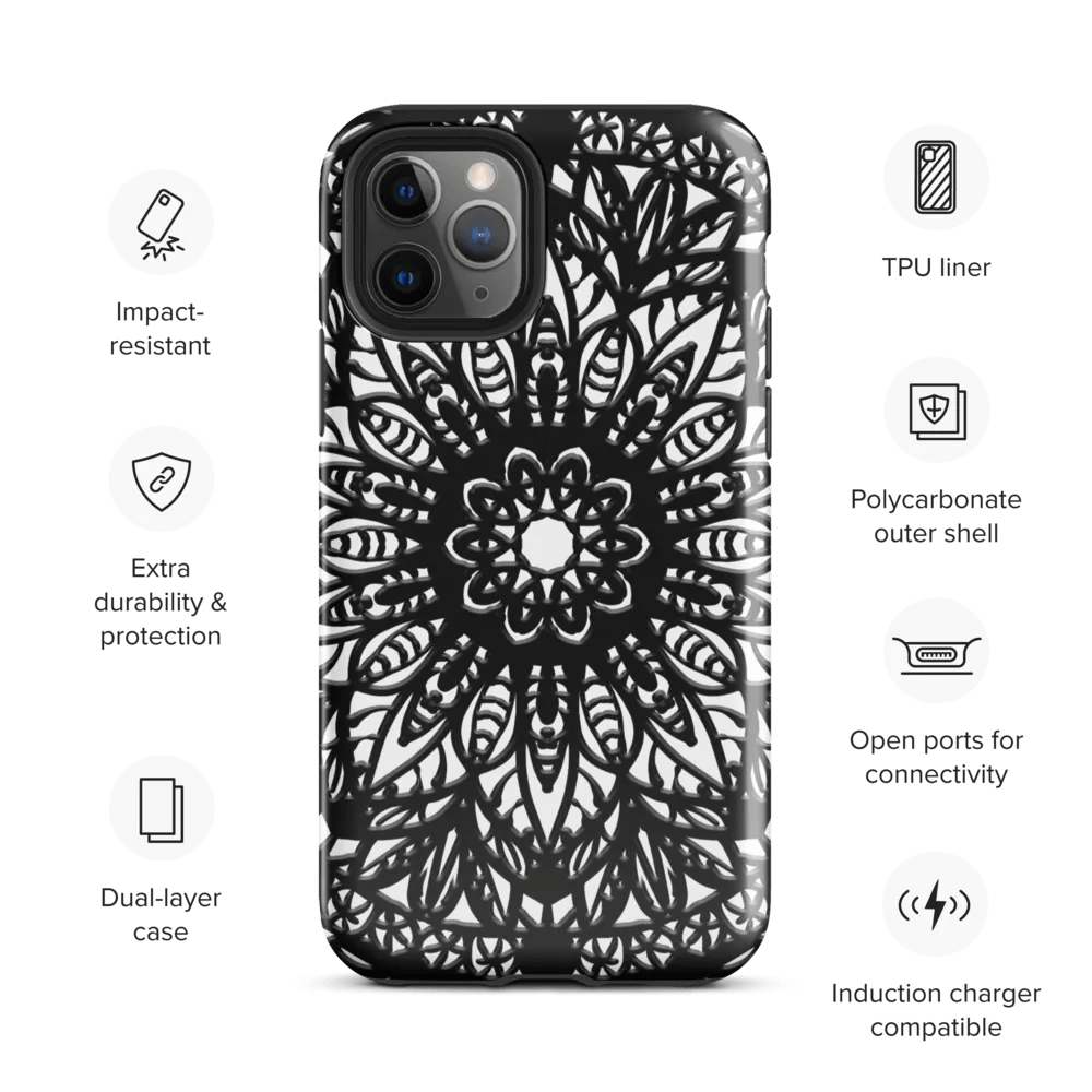 Monochrome Mandala Phone case product image (6)